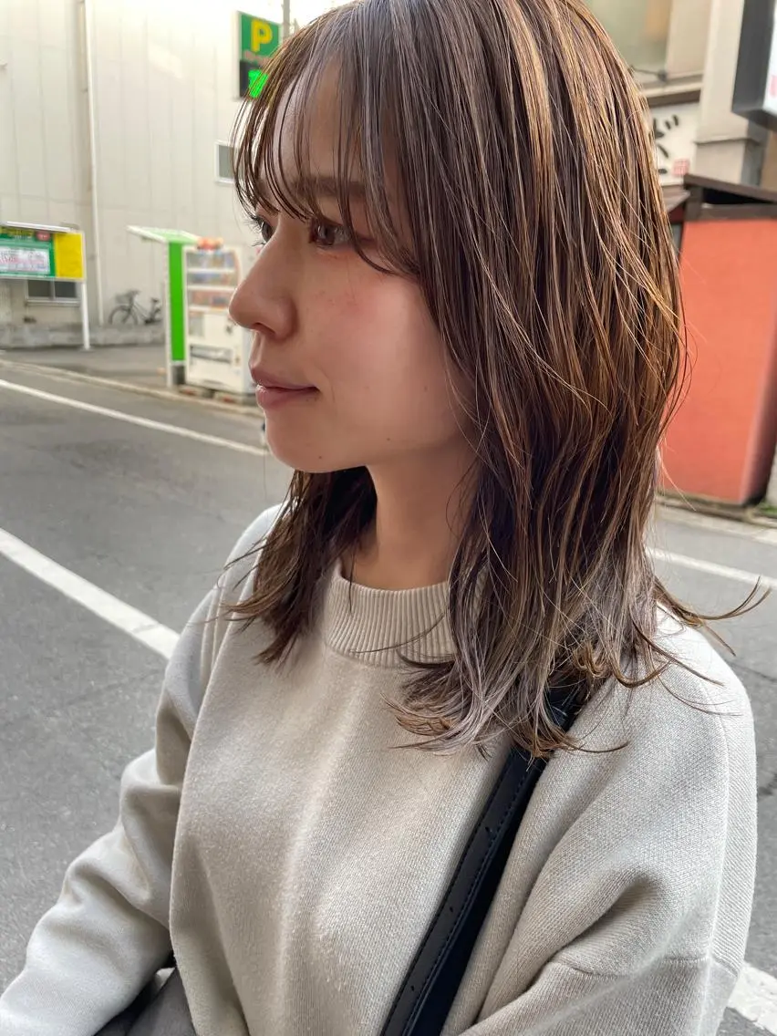 セミロング カット ヘアカラー トリートメント ayane⭐️ボブ・ ショート・パーマのヘアスタイル