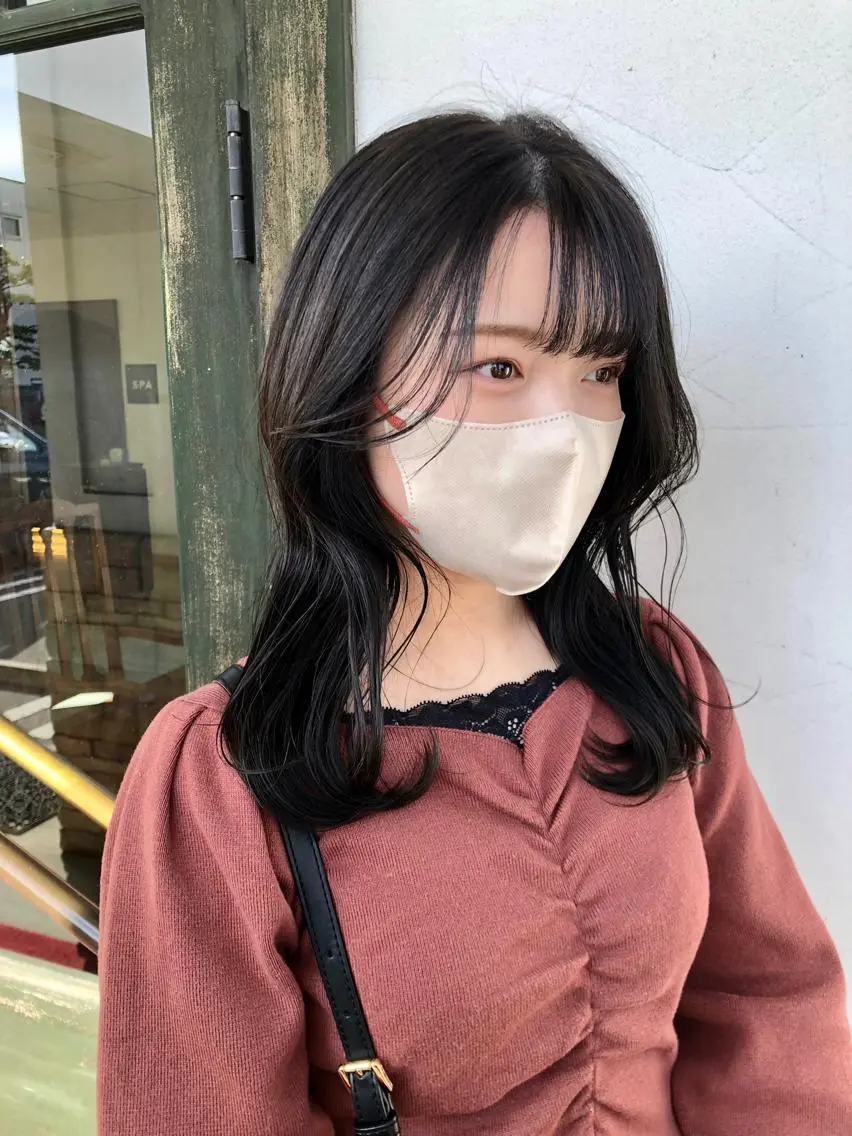 ミディアム カット ヘアカラー トリートメント 韓国🇰🇷ボブ✂︎ レイヤー✂︎三吉明人のヘアスタイル