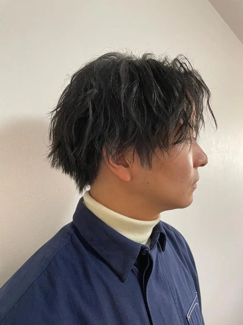 ショート パーマ メンズ メンズパーマ ツイストスパイラルパーマ スパイラルパーマ 🌙19時以降通える メンズ専門 コーダイのヘアスタイル