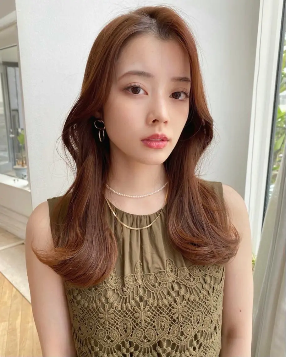 ミディアム くびれヘア 原田 大希のヘアスタイル