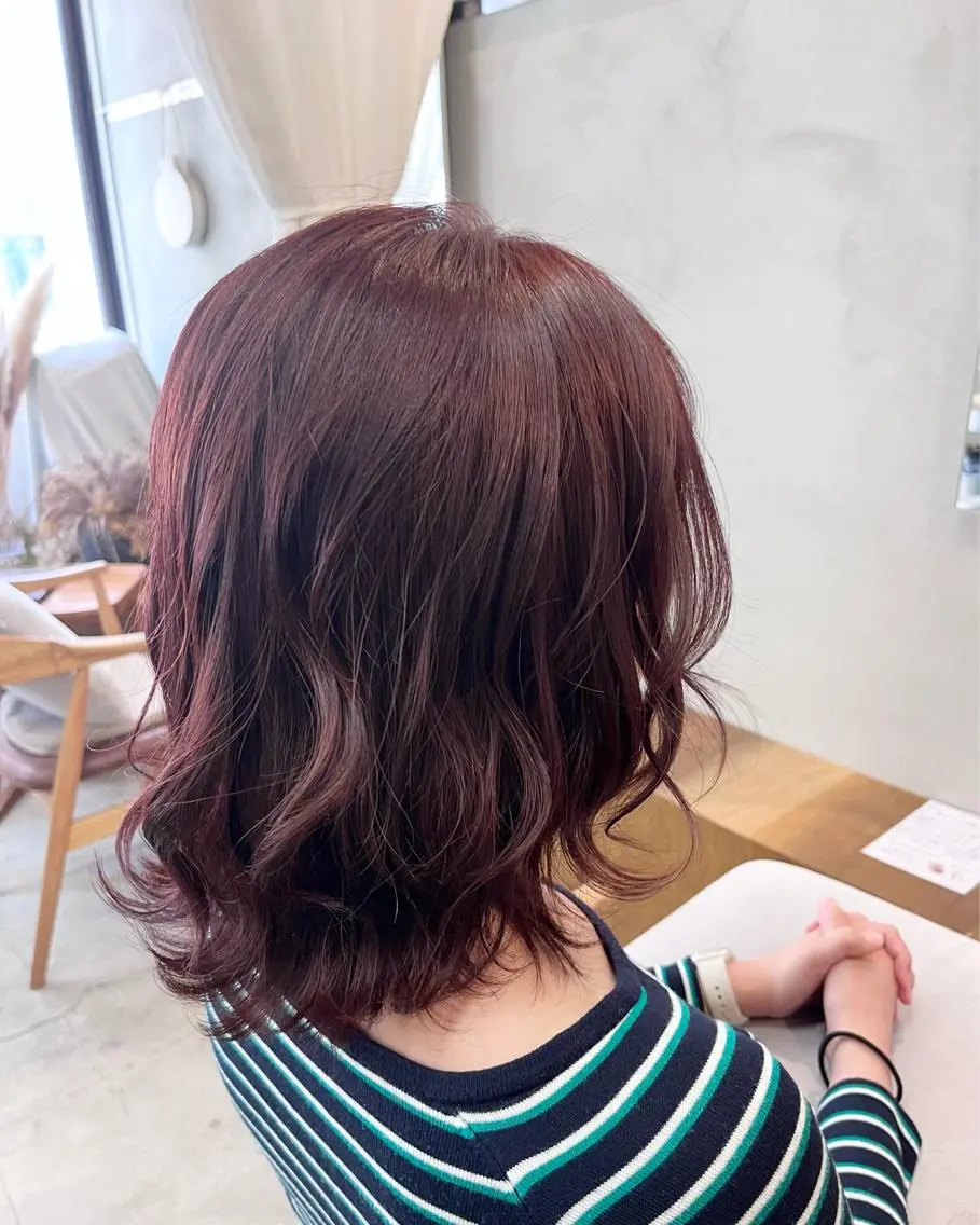 セミロング カラー 暖色カラー/ ヘアセット🌛櫻井舞のヘアスタイル