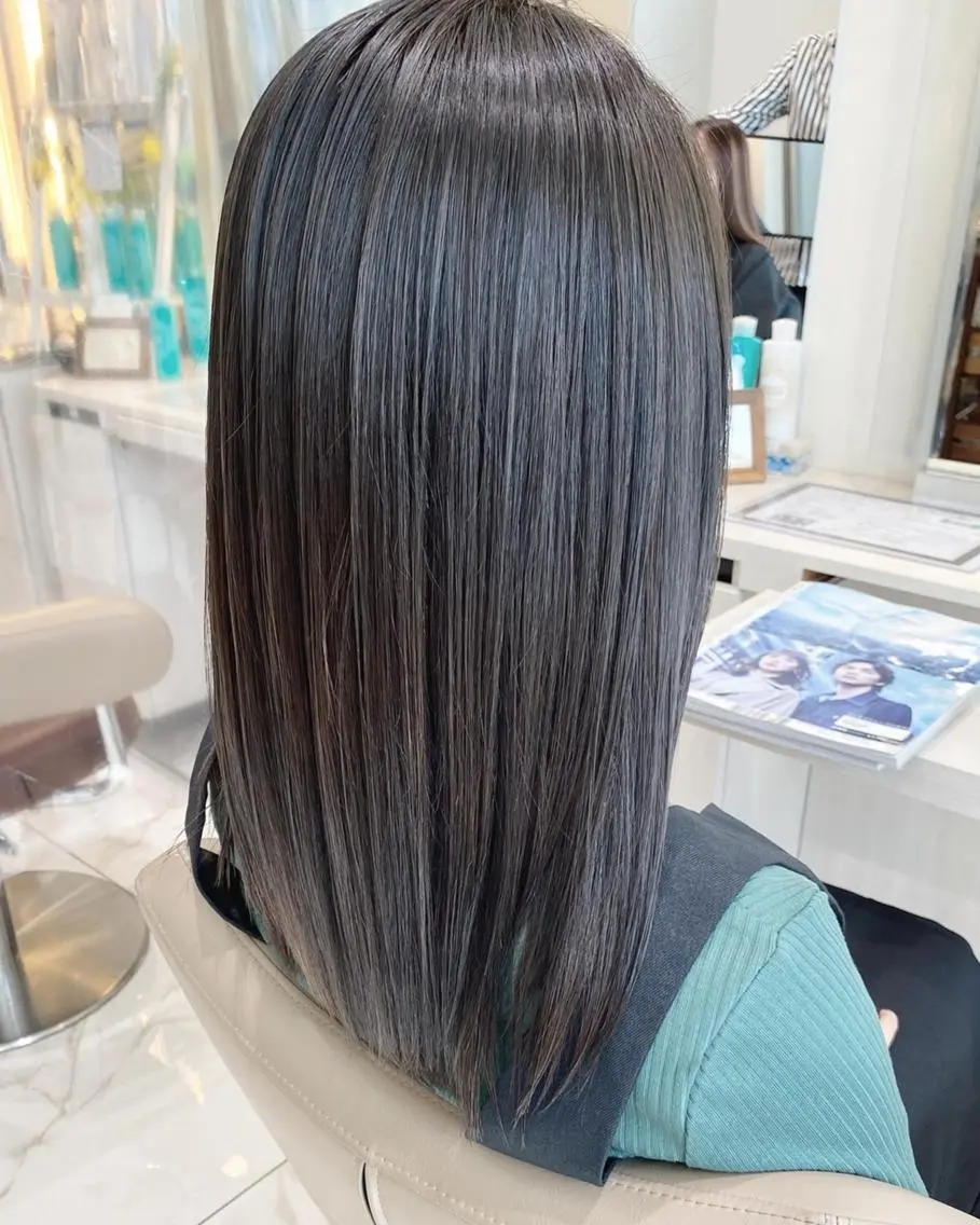 カラー セミロング 髪質改善 菅野翔汰/髪質改善 カラー/ブリーチのヘアスタイル