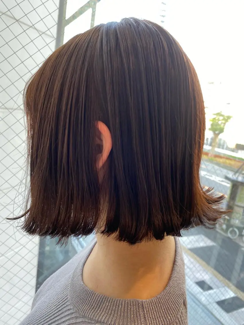 ミディアム カラー 🍀小川大輔🍀 ボブ/ブリーチ🥇のヘアスタイル