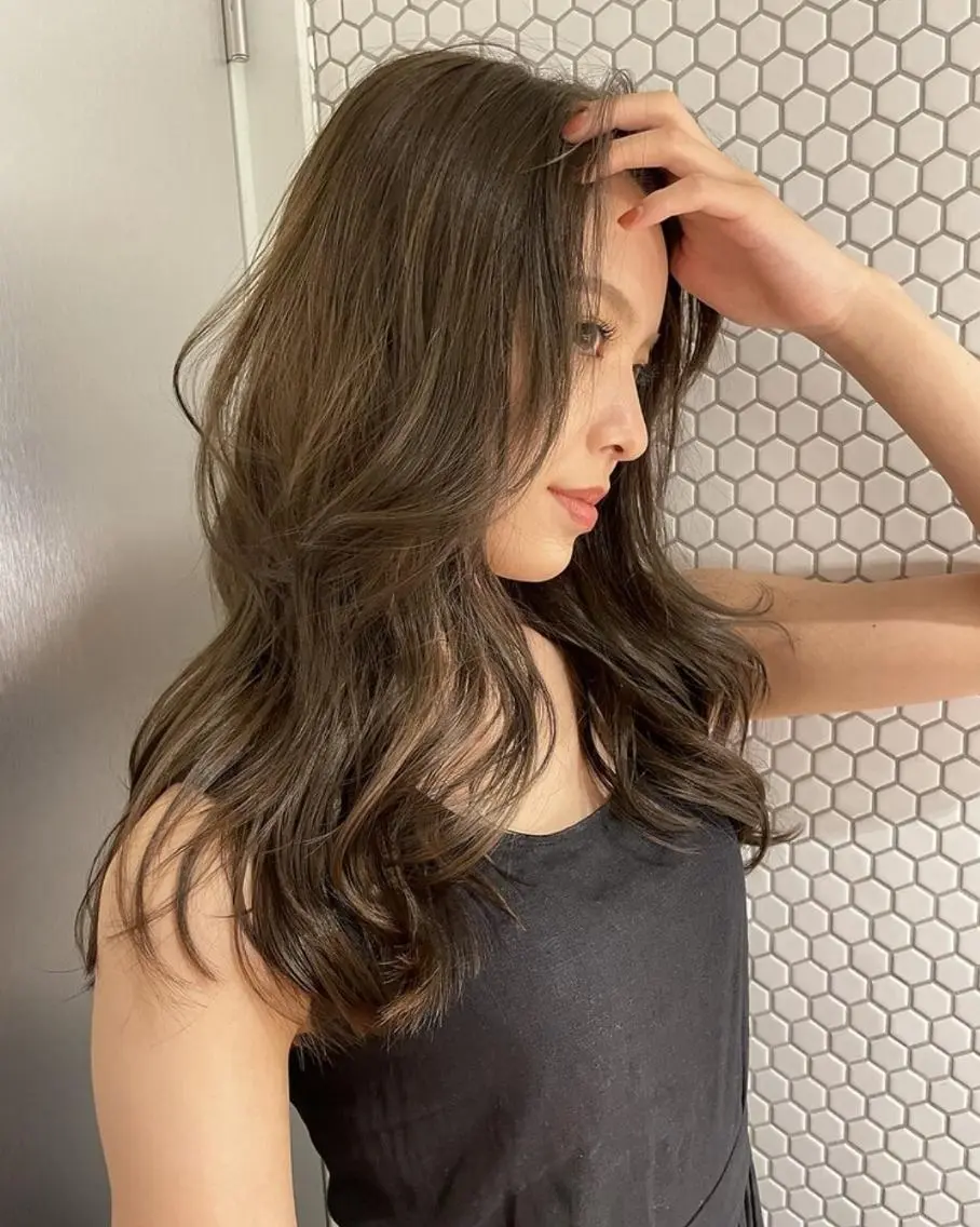 カラー セミロング 🎆浴衣着付け👘 ✨ヘアセット🐹のヘアスタイル
