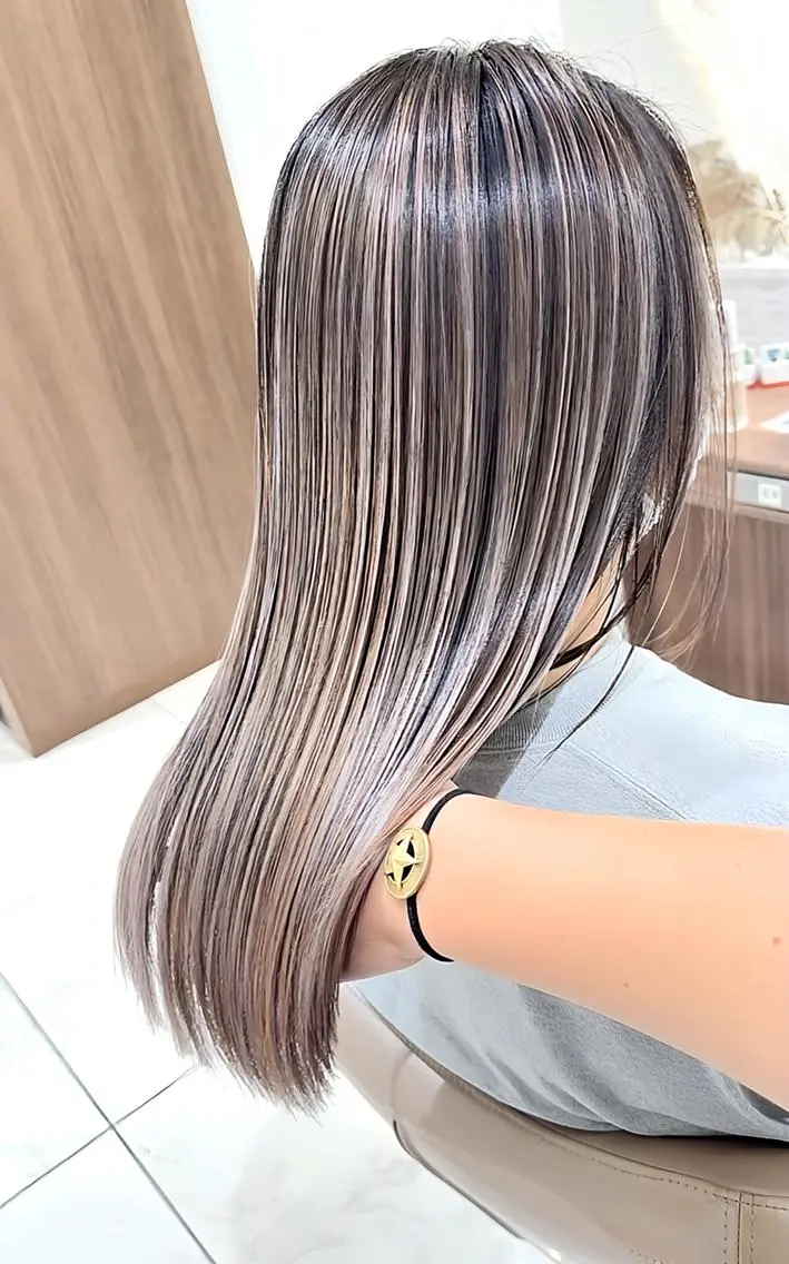 ロング 髪質改善 トリートメント トリートメント ヘッドスパ 髪質改善/縮毛矯正 /カラー/篠塚菜々子のヘアスタイル