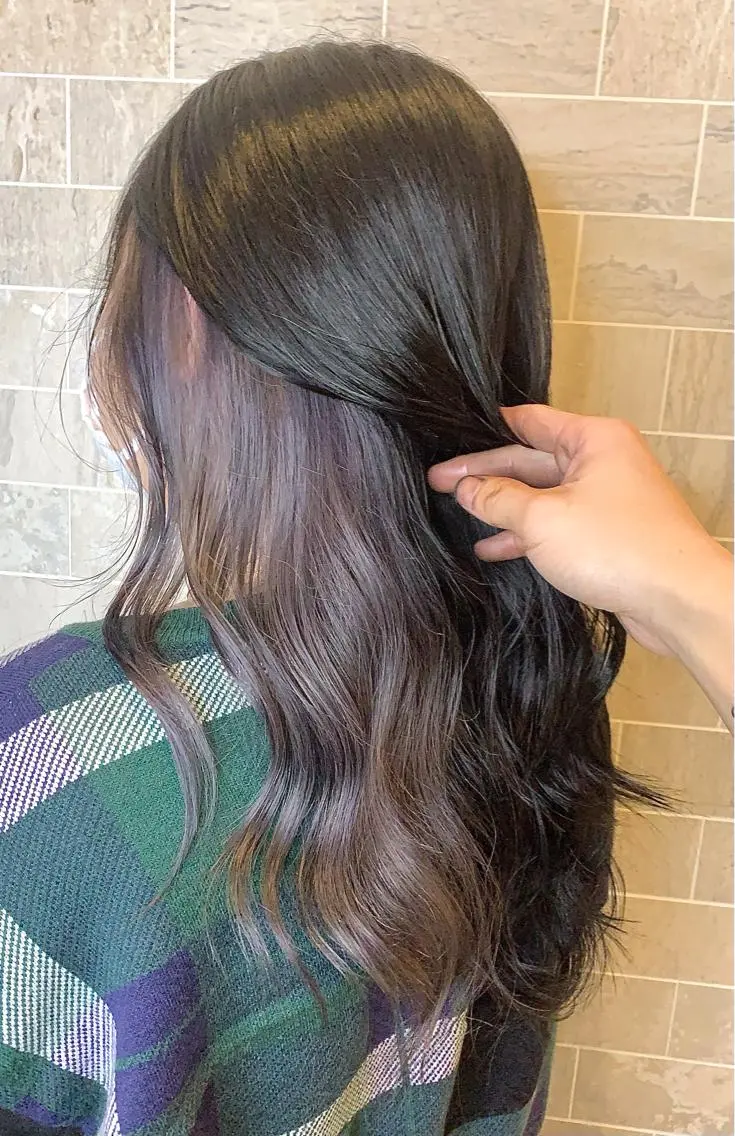 セミロング カラー カット ヘアカラー トリートメント tasty priv ate gardenのヘアスタイル