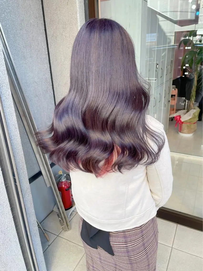 ロング カラー 透明感カラー ハイトーン特化🎀 LEONのヘアスタイル