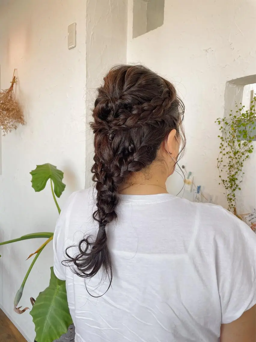 ヘアアレンジ ヘアセット 🌸小掛🌸 豊橋外国人風カラーのヘアスタイル