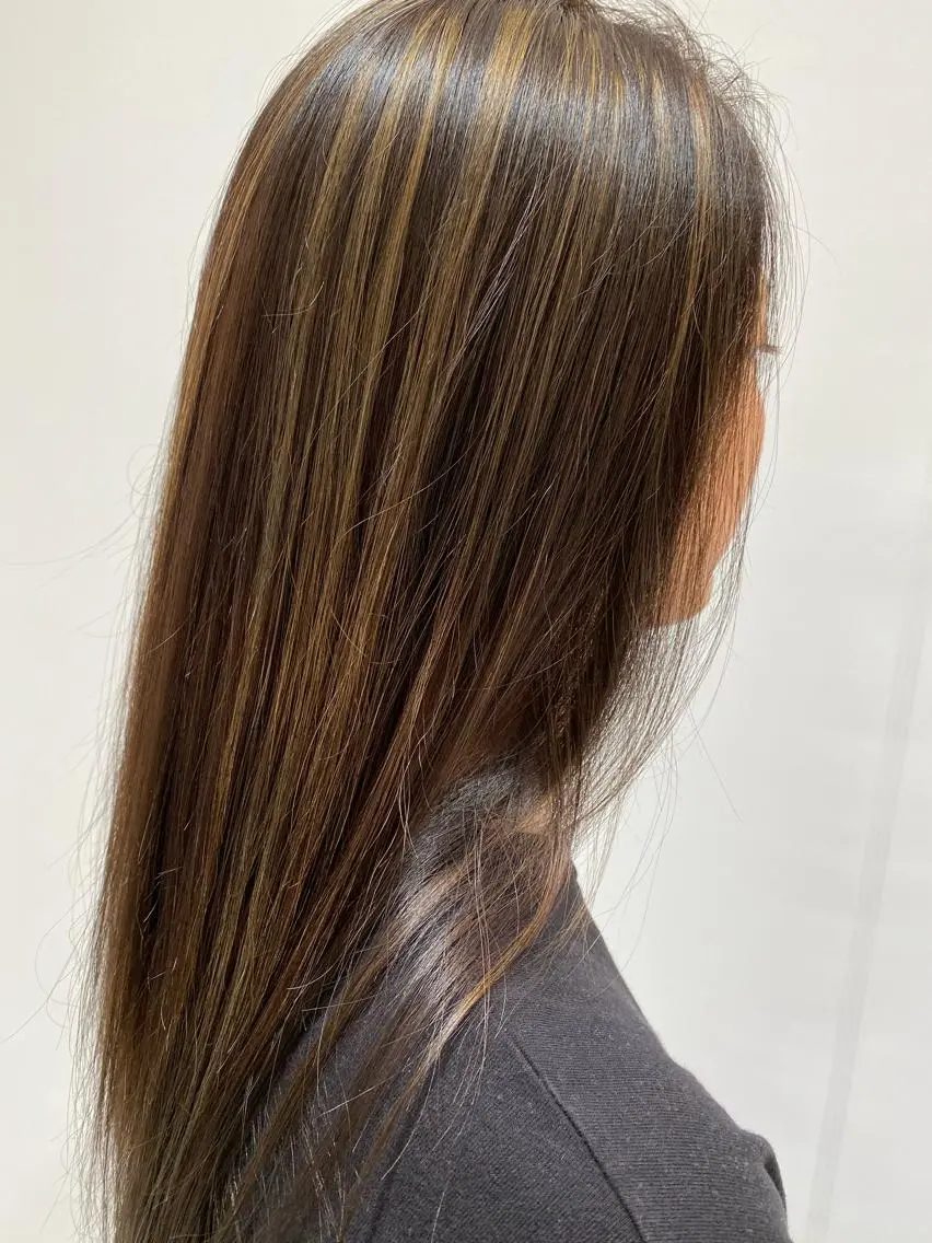 ロング カラー ハイライトカラー ハイライト スパイキーショート パーマ　具志堅　太志のヘアスタイル