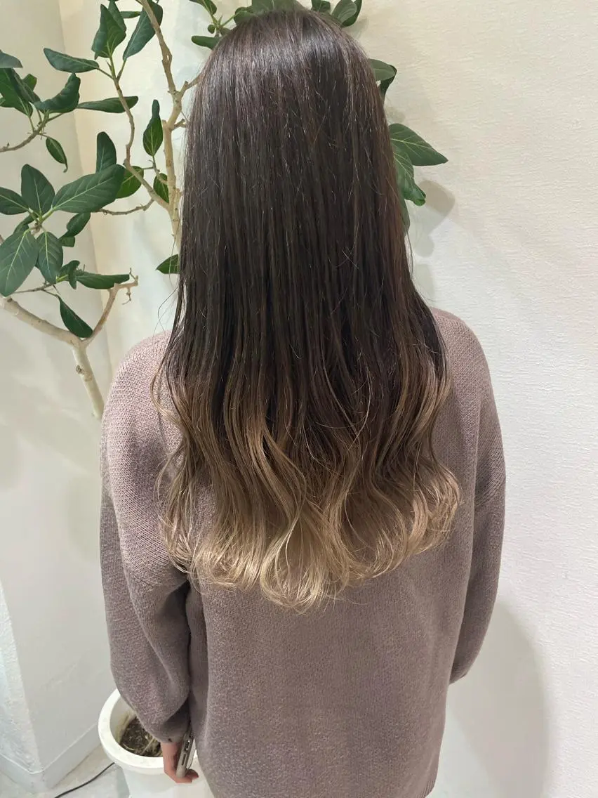 ロング カラー グラデーションカラー 田中大星 /ボブ 縮毛矯正のヘアスタイル
