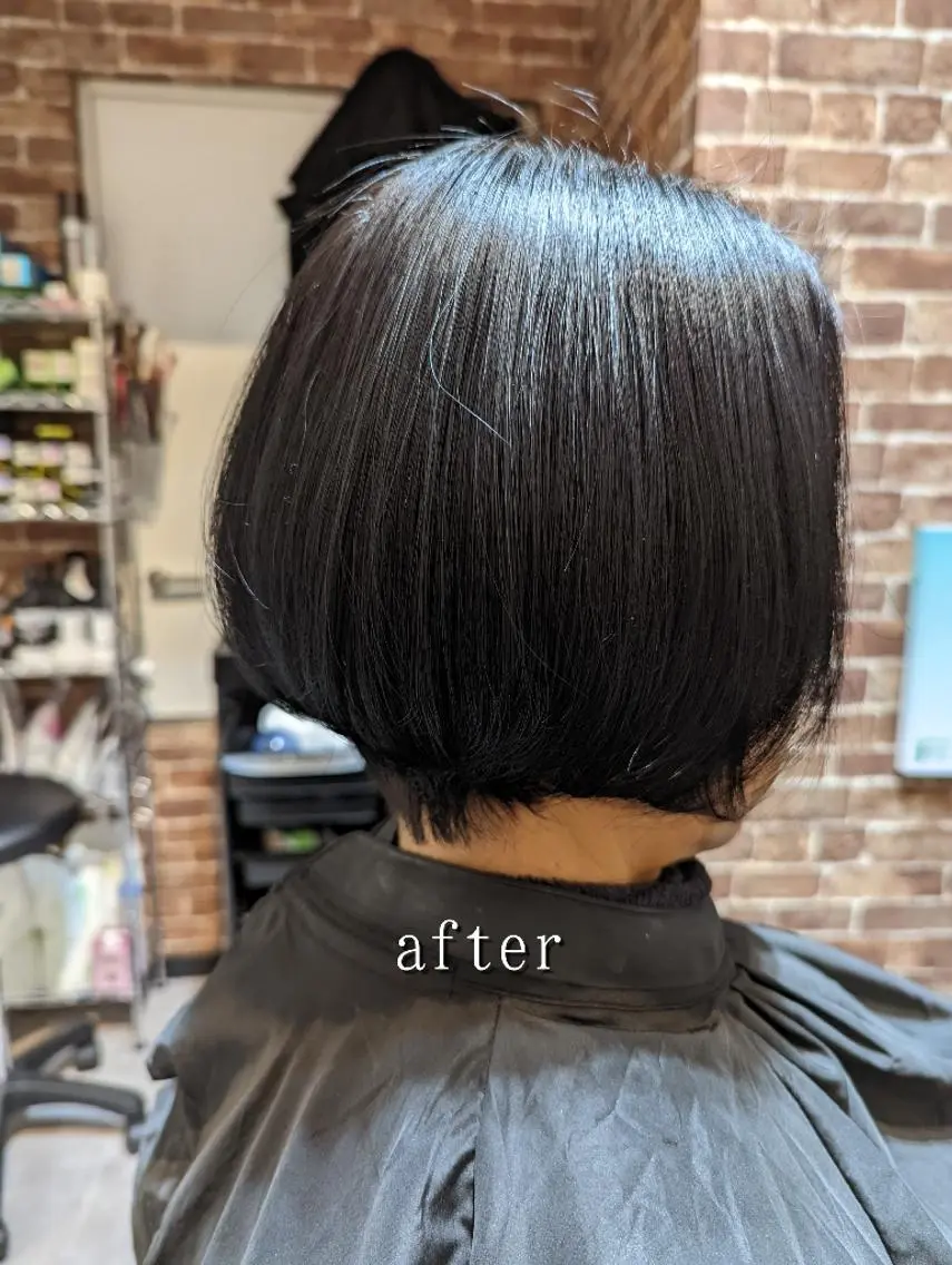 ショート ショートヘア カット 縮毛矯正 トリートメント 美髪矯正 キョウスケのヘアスタイル