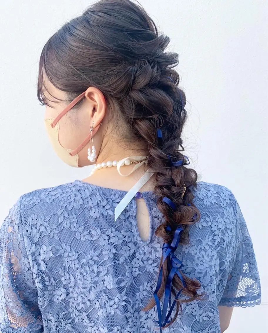 ロング ヘアアレンジ ヘアセット KAWATOKO MISUZUのヘアスタイル