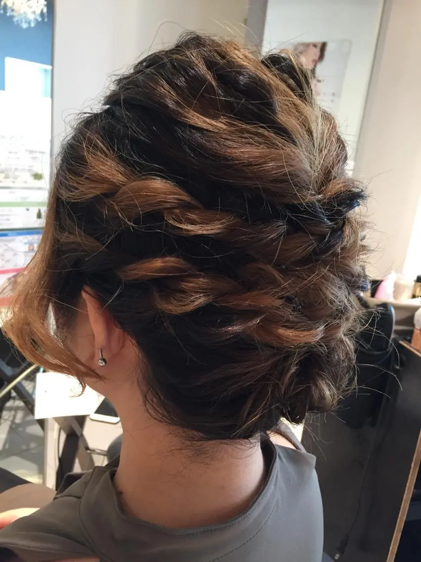 ヘアアレンジ ボブ aimée/ まつ毛&眉毛サロンのマツエク・マツパデザイン