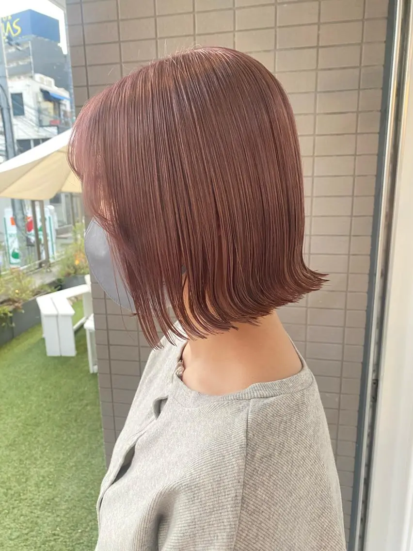 ミディアム カラー 韓国×髪質改善カラー 💎hinaのヘアスタイル