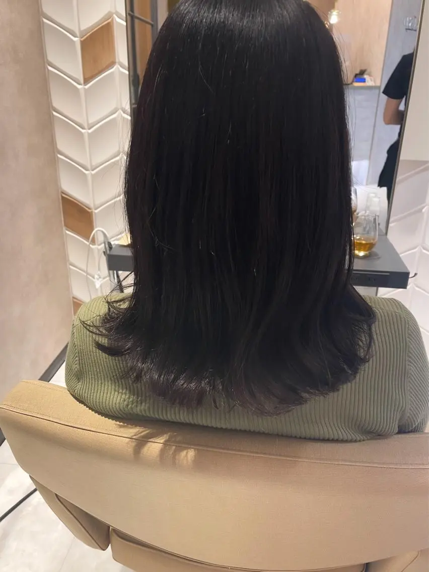 ミディアム カット 縮毛矯正 トリートメント 🫧美髪縮毛矯正 🫧SEKIのヘアスタイル