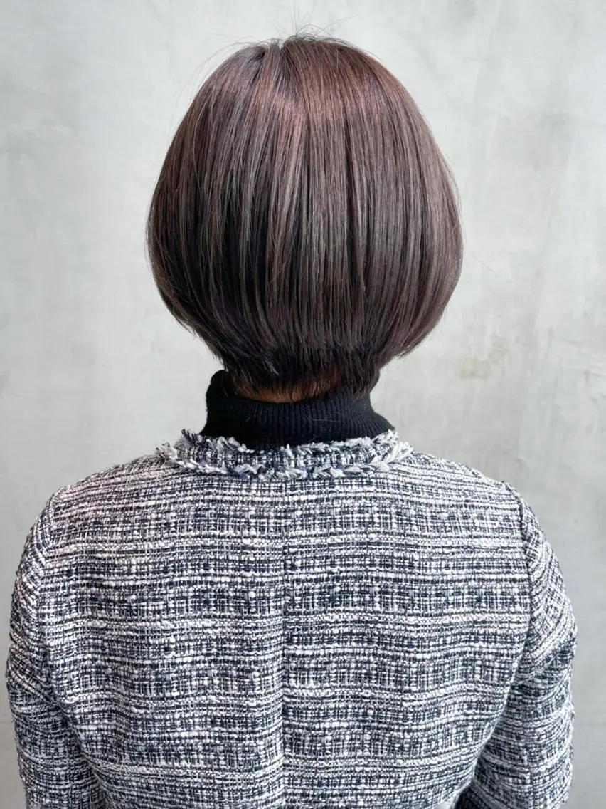 ショート ヘアアレンジ パーマ カラー ベージュカラー オリーブベージュ ITbyALBUM 浦和店のヘアスタイル