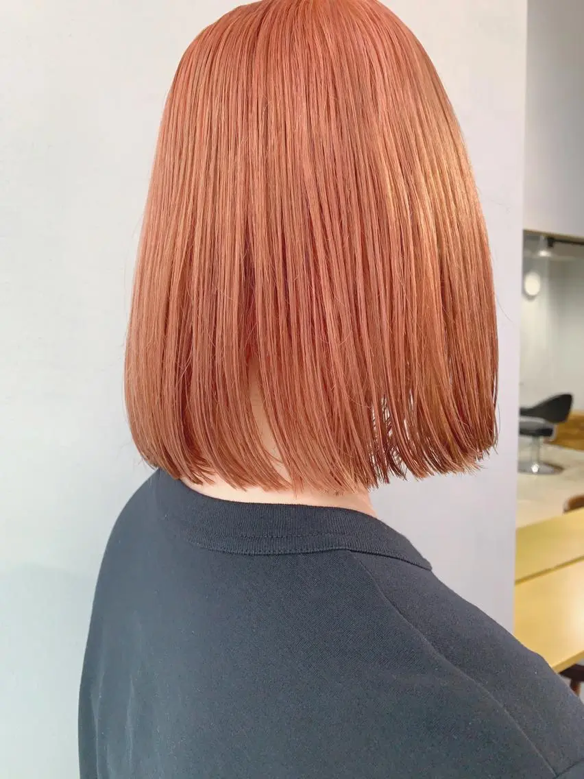 ショート カラー ボブパーマコテ巻き風 パーマNo1深江秀平のヘアスタイル