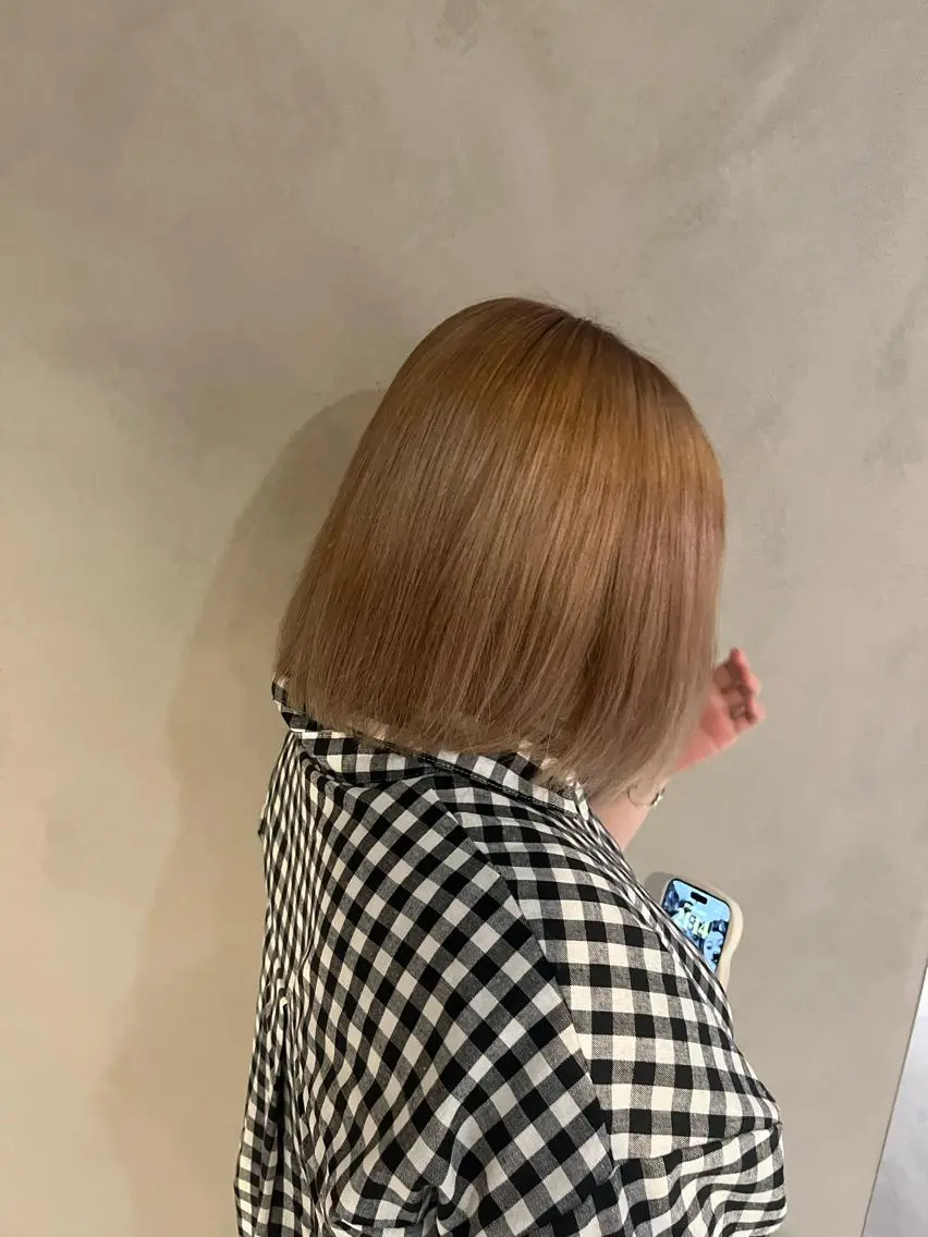 カラー ベージュカラー ミルクティーベージュ 中屋 日和のヘアスタイル