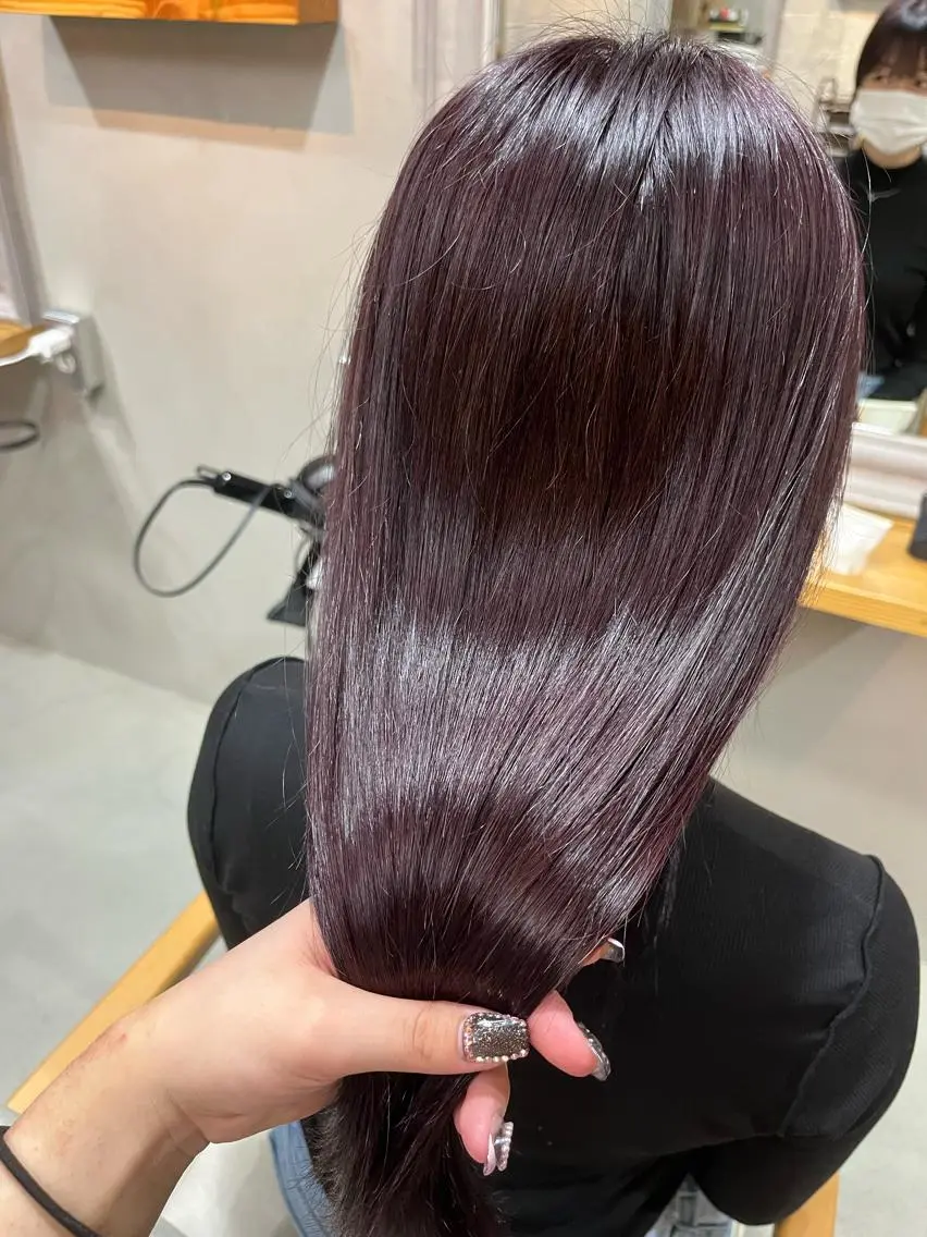 ロング カラー ブリーチ ラベンダーカラー ピンクカラー ピンクラベンダー ハイトーン🎀 MIYU💖のヘアスタイル