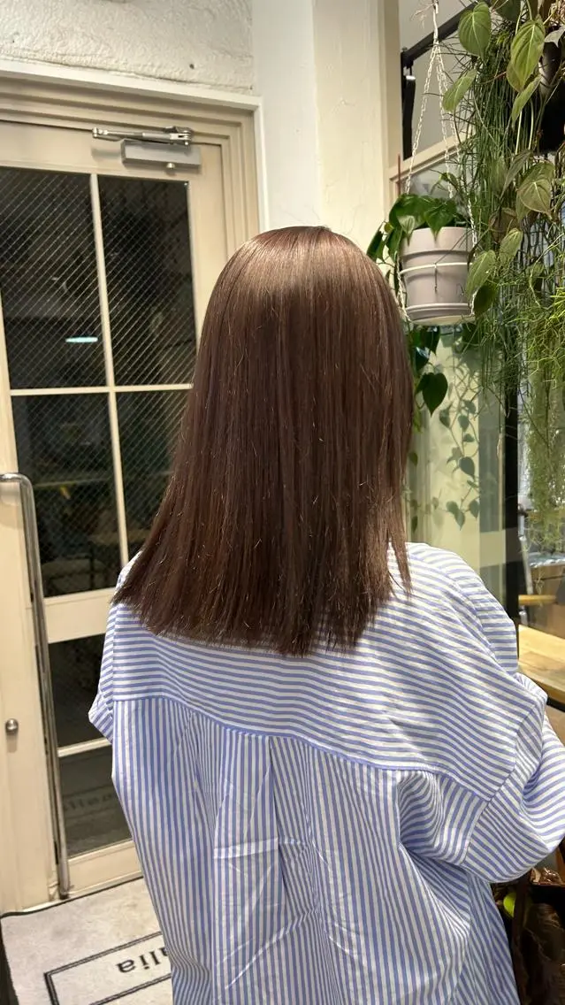 ミディアム カラー ベージュカラー ブリーチ ブラウンカラー ブラウンベージュ ❕マンツーマン施術❕ 🍊Moemiのヘアスタイル
