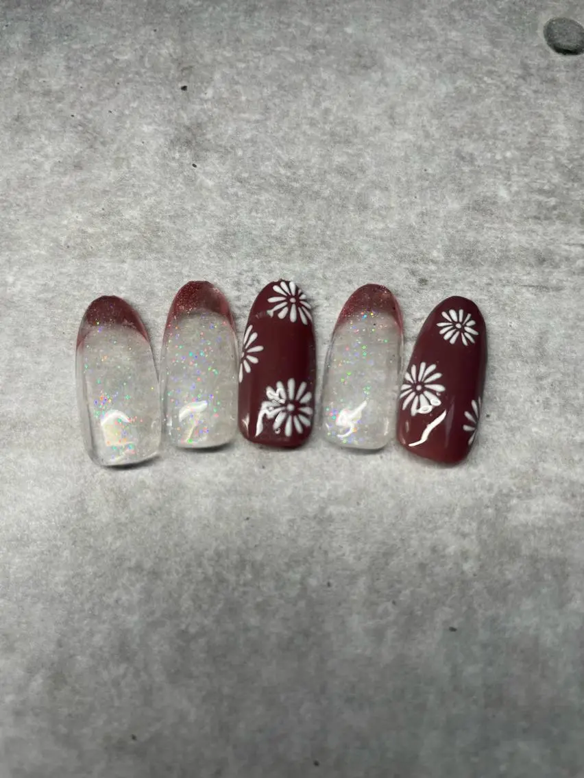 ネイル フレンチネイル ラメ(グリッター) ラメグラデーション オフィスネイル シンプルネイル NAILSALON KOHAKUのネイルデザイン