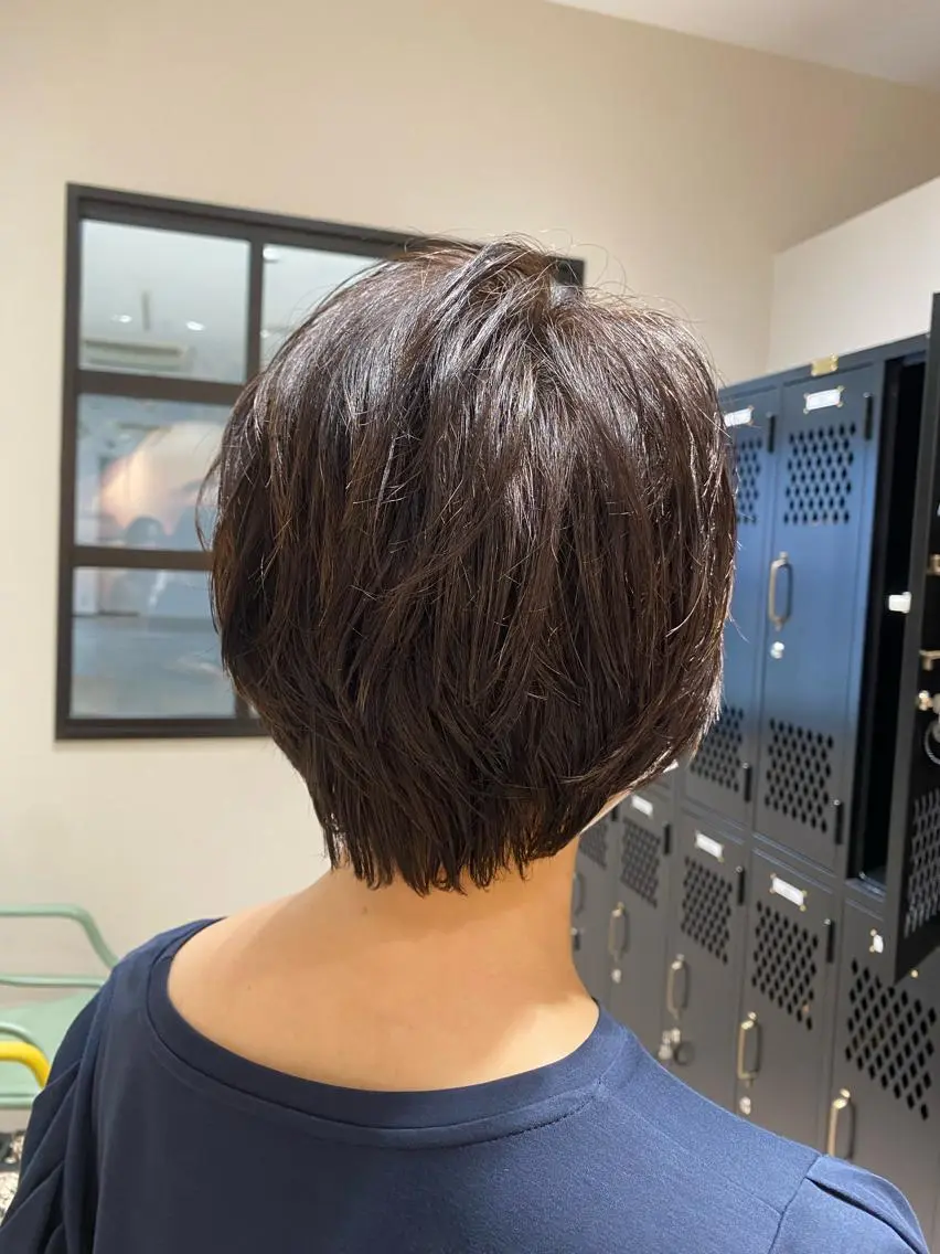 ショート カット トリートメント 大人かわいい×艶髪 🤍塩川のヘアスタイル