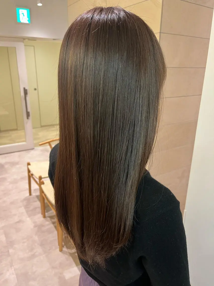 セミロング セミロングパーマ ボブ 髪質改善 韓国風ヘア シースルーバング カット ヘアカラー トリートメント ヘッドスパ ヘアセット 👑👑👑👑工藤 敬👑👑👑👑のヘアスタイル