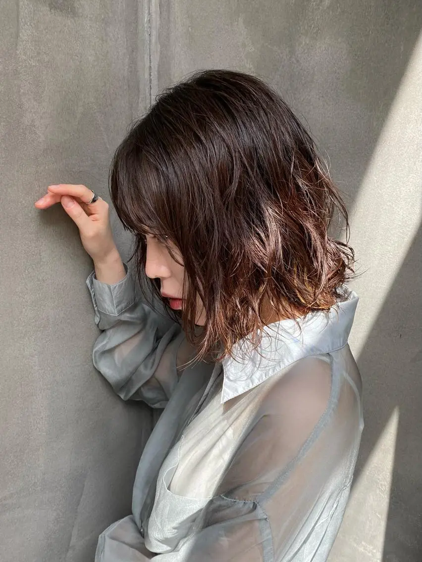 ミディアム パーマ 八戸パーマ/メンズパ ーマ/シンゴ。のヘアスタイル