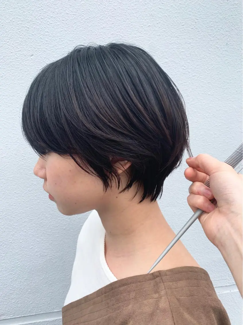 ショート 髪質改善 縮毛矯正/ レイヤー/銀座/本木のヘアスタイル