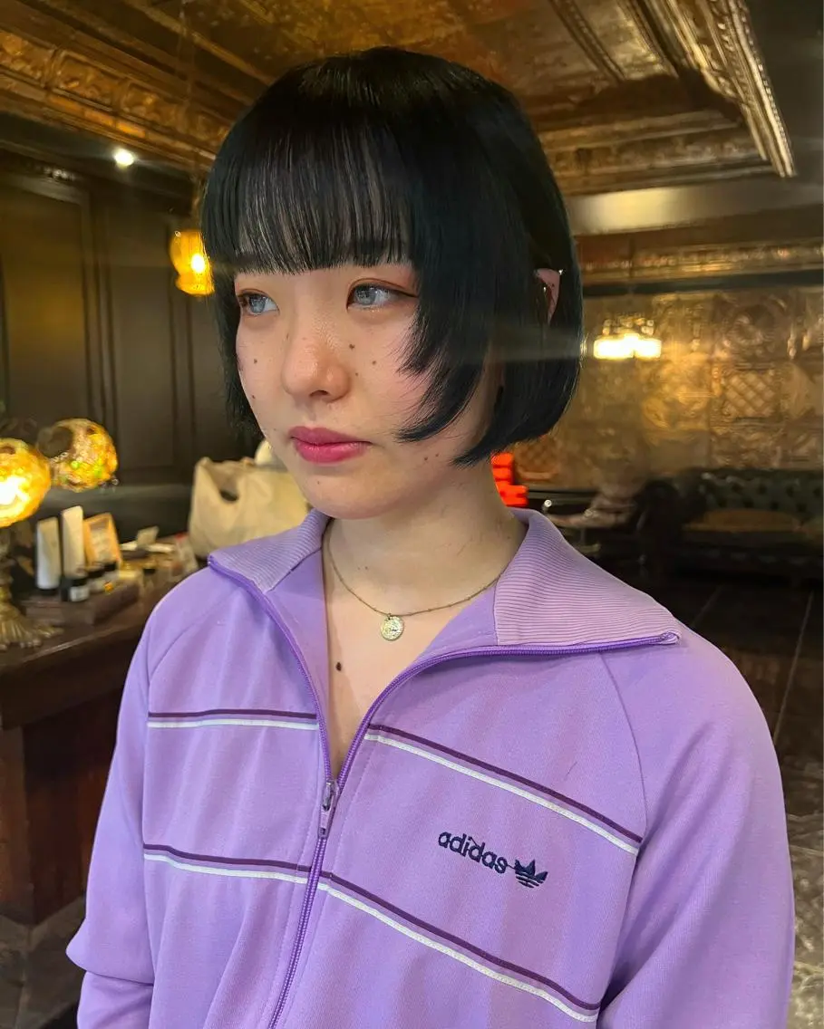 ショート カラー 顔まわりレイヤー レイヤーカット 圧倒的デザイン力 店長🎨RENAのヘアスタイル