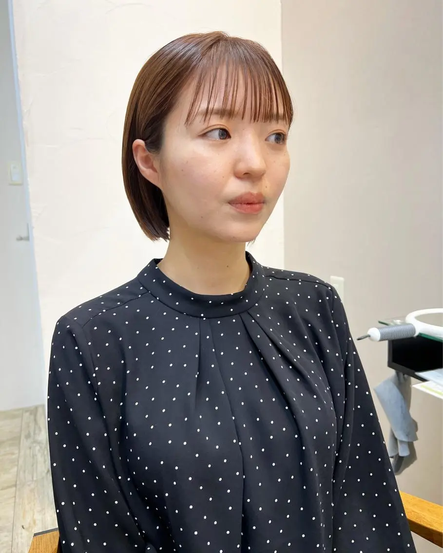 ショート カラー ボブ テトネ タカシのヘアスタイル