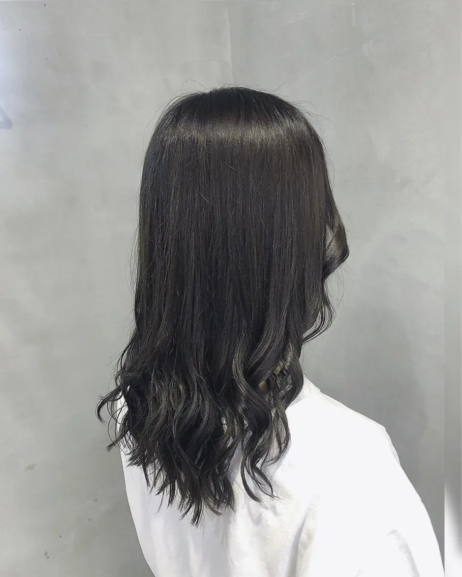 ミディアム カラー ヘアアレンジ ヘアカラー トリートメント ヘアセット TOKI /透明感/原宿のヘアスタイル