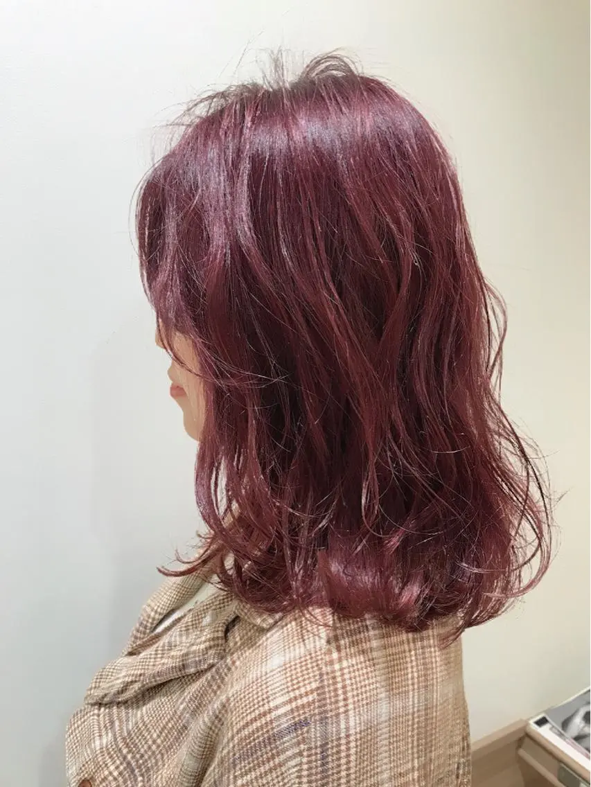 セミロング カット ヘアカラー 新宿 木下拓哉のヘアスタイル