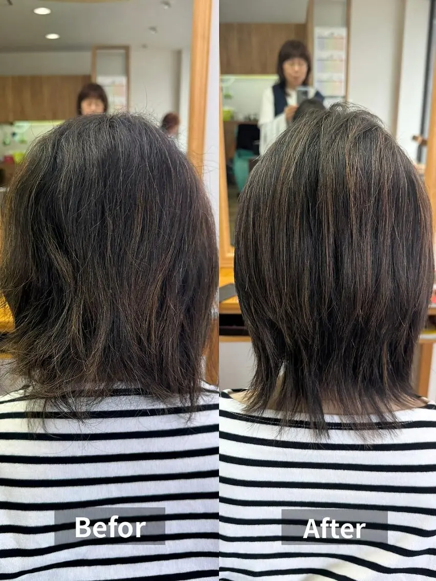 ミディアム repos 清須店 白髪染め髪質改善専門のヘアスタイル