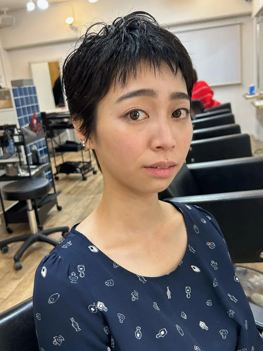ショート ベリーショート ショートヘア カット ヘアカラー kiy by ioeのヘアスタイル