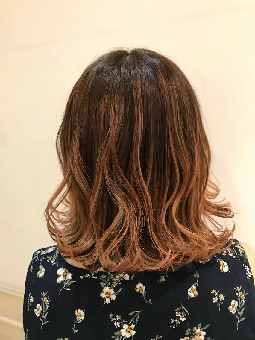 ミディアム カラー ✨髪質改善特化サロン ✨グシユキヤ✨のヘアスタイル
