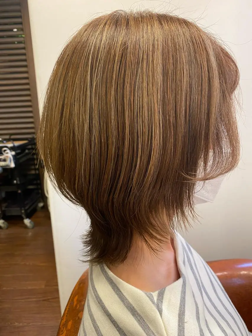 ミディアム カラー liL  hair サトウリョウタのヘアスタイル