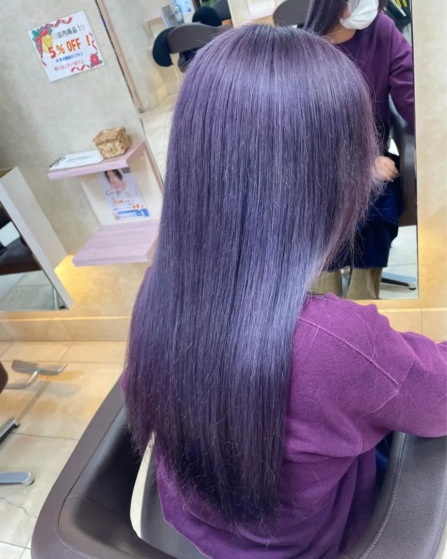 ロング 前田 菜奈子のヘアスタイル