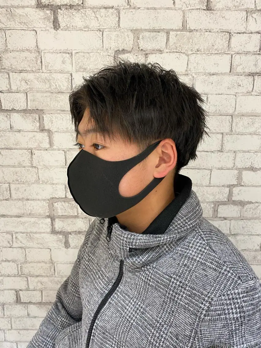 ショート ヘアアレンジ メンズ カット ブリーチなし艶カラー 東家のヘアスタイル
