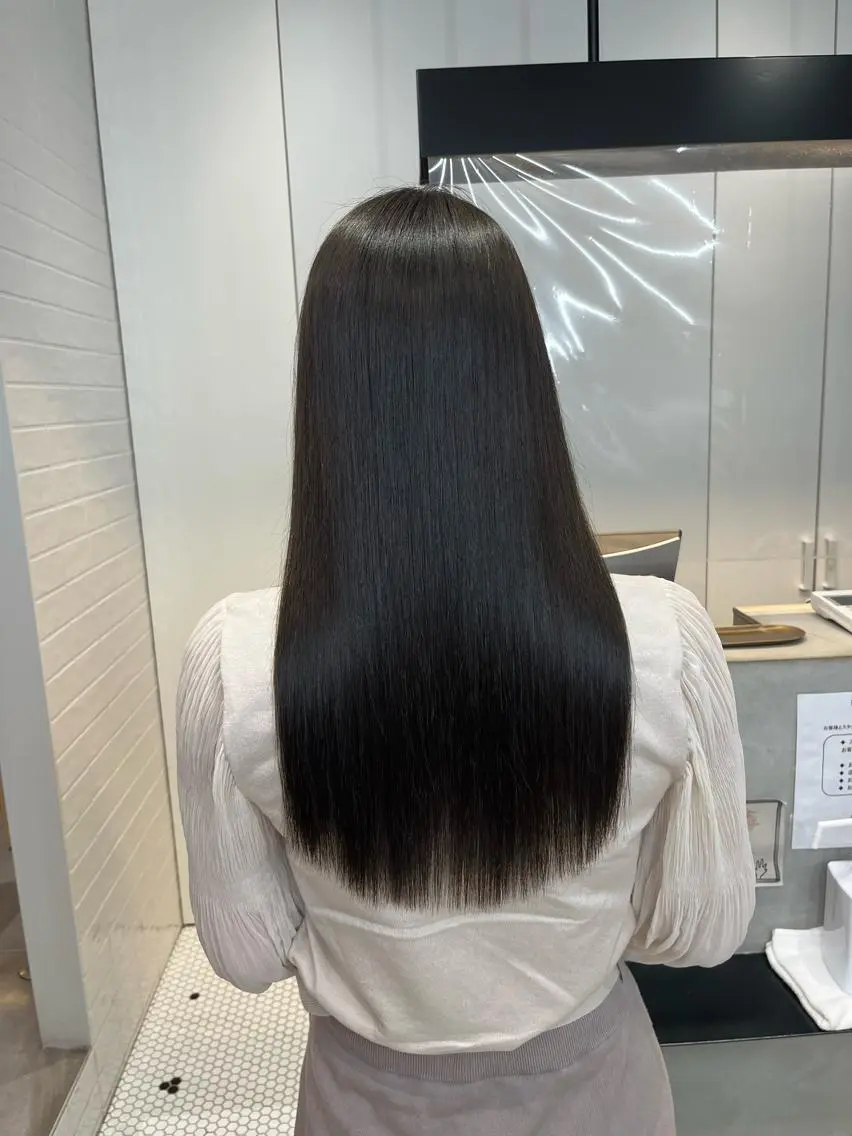 ロング ヘアカラー 縮毛矯正 トリートメント 【髪質改善特化･ 福田航洋】のヘアスタイル