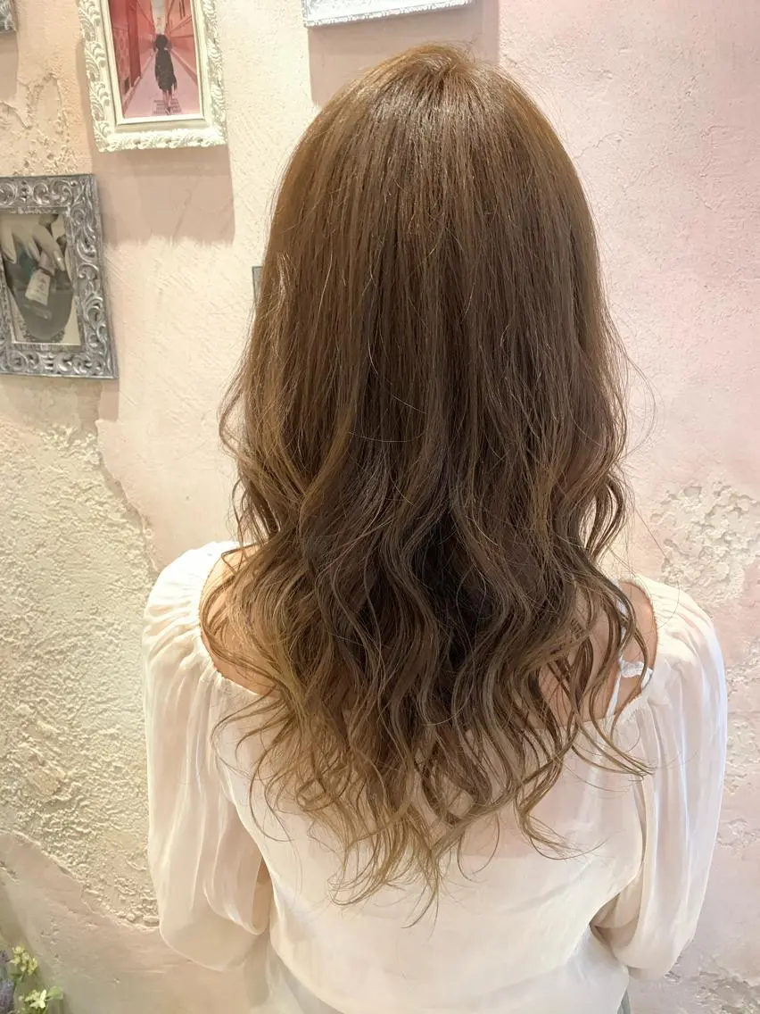 セミロング カット ヘアカラー トリートメント レイヤーカット/ 顔周り 五島巨幹のヘアスタイル