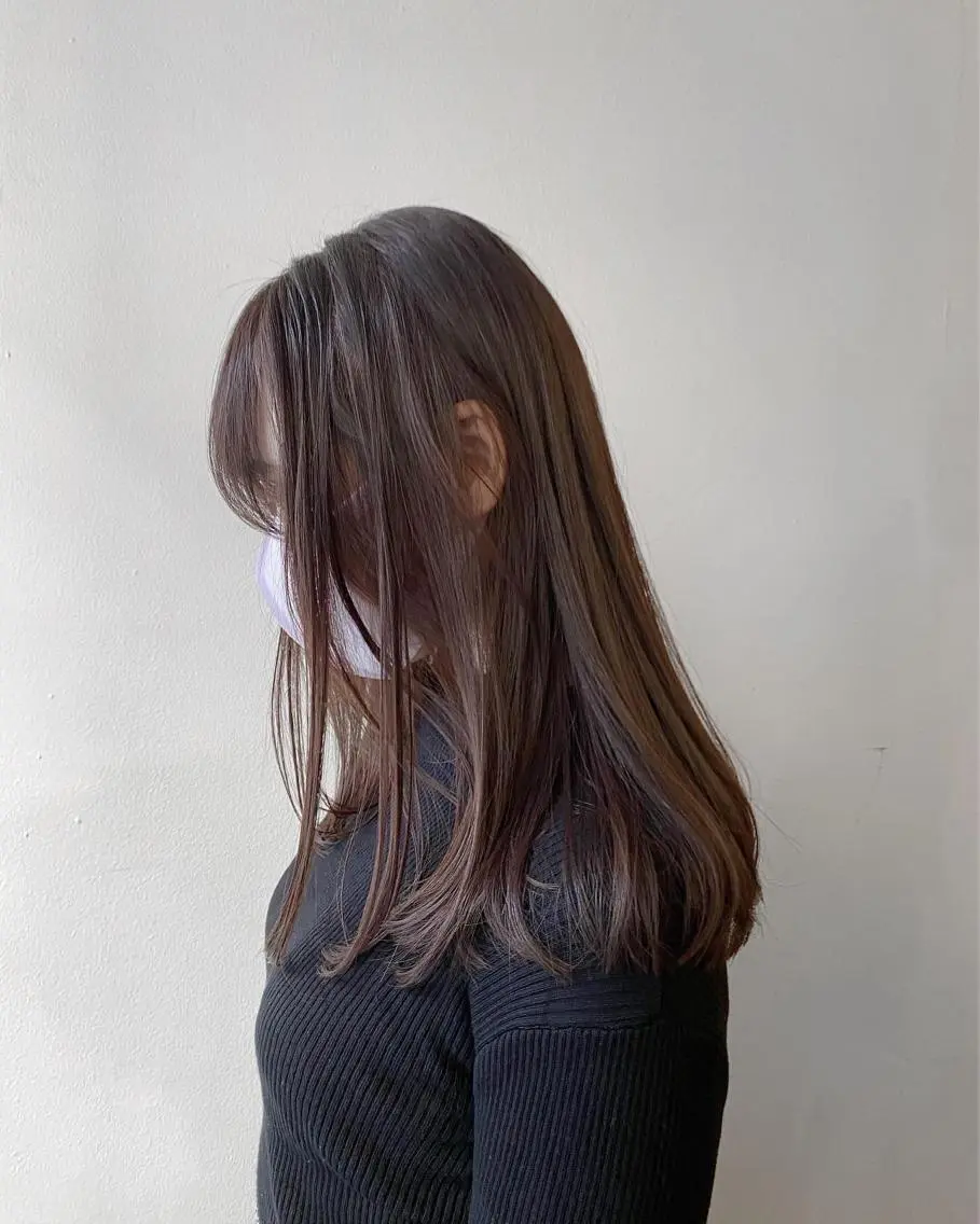 ロング カラー ベージュカラー ブラウンカラー ラベンダーカラー ラベンダーピンク ピンクカラー フレンチボブパーマ Yuukiのヘアスタイル