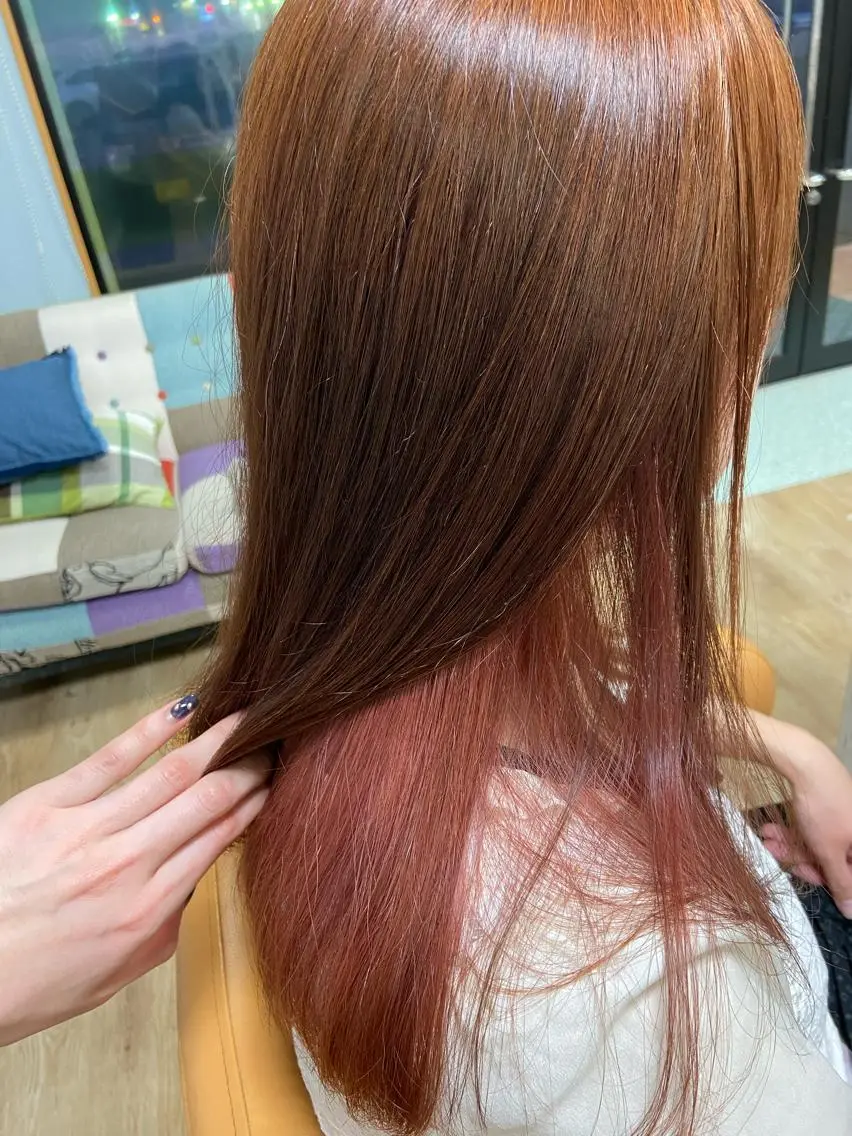 カラー Lepps れいなのヘアスタイル