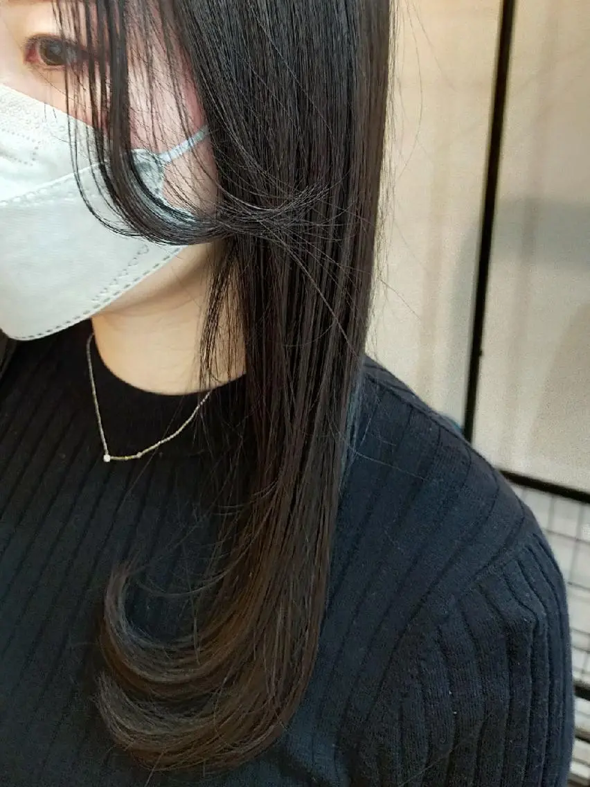 ミディアム カラー 伸ばしかけ カット トリートメント 水素トリートメント/ 髪質改善/ナカノメのヘアスタイル