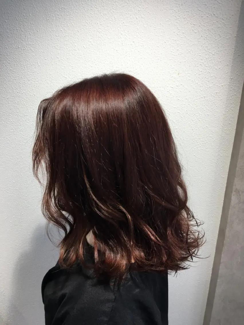 ミディアム カラー パーマ ヘアアレンジ メンズ キッズ FABLE HAIR ファブル難波・心斎橋のヘアスタイル