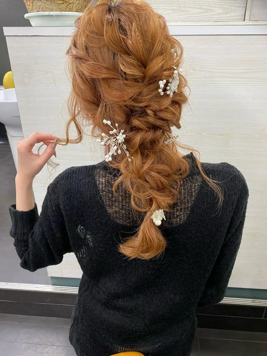 ロング ヘアアレンジ 🗻飯田誠也🗻 カットカラー得意のヘアスタイル