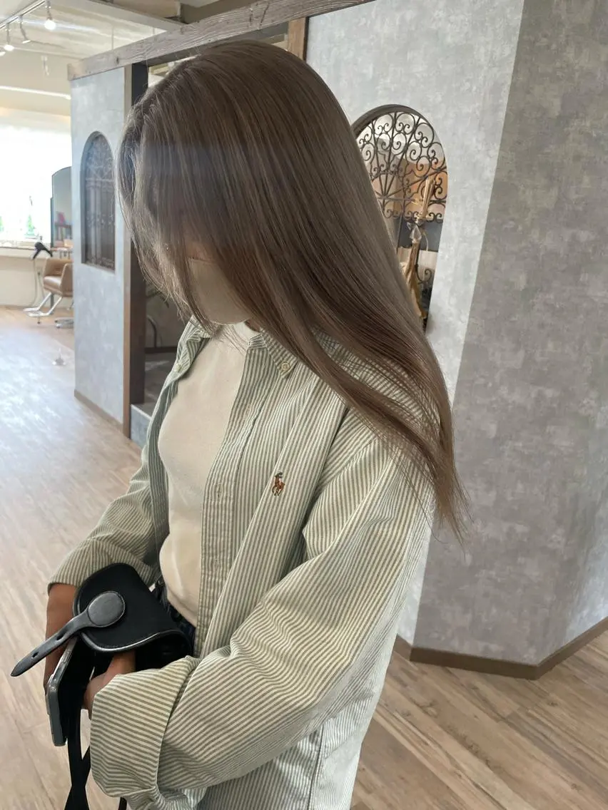 ミディアム カラー sand🎀 Ricoのヘアスタイル