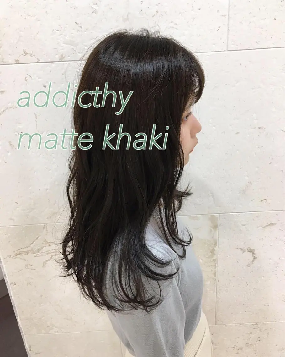 ロング カラー アディクシーカラー カット ヘアカラー トリートメント 斉藤 貴也のヘアスタイル