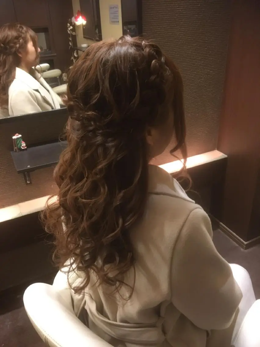 ロング ヘアアレンジ セット&メイク RICK trickのヘアスタイル