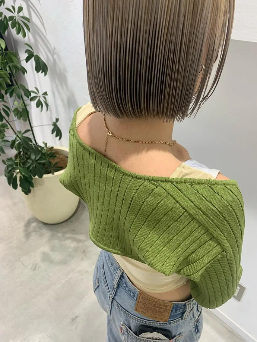 ショート カラー ブリーチなしWカラー ／レイヤー🎀マリノのヘアスタイル